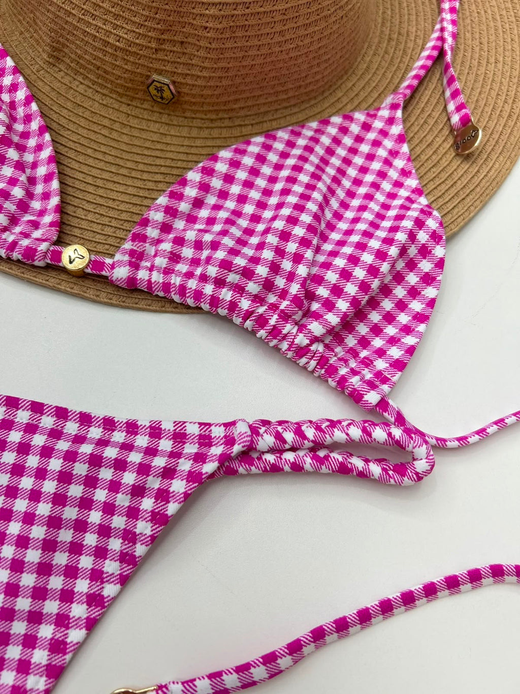 Berry Pink Checkered Set