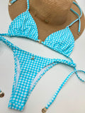 Turquoise Checkered Set