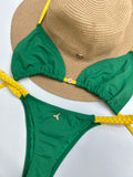 Green and Yellow Brazilian Braided Set