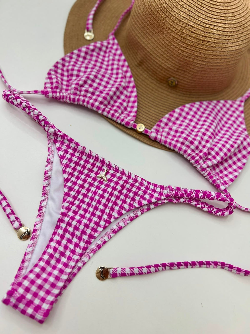 Berry Pink Checkered Set